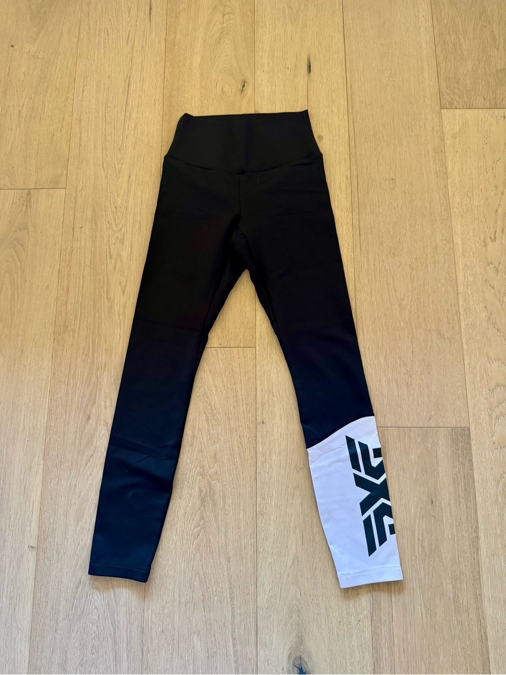 PXG Black Leggings with Accent White Logo Golf Leggings